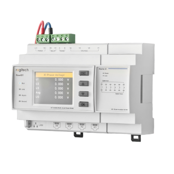Multi-circuit rail-mounted smart meter